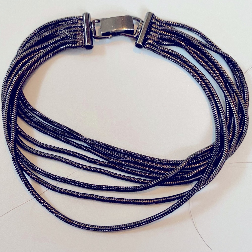 Black Metal Chains Bracelet